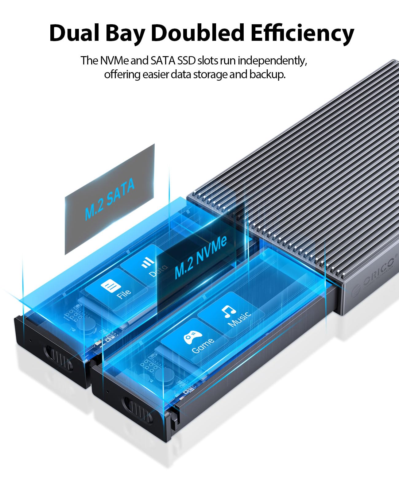 Amazon.co.jp: ORICO M.2 SSD 外付けケース M.2 NVMe SATA SSD ケース